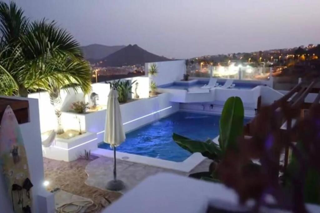 Gezellige Villa Met Prachtig Zicht En Zwembad Arona  Dış mekan fotoğraf